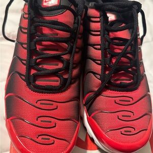 Nike Air Max Plus University Red, Black and White Sneakers